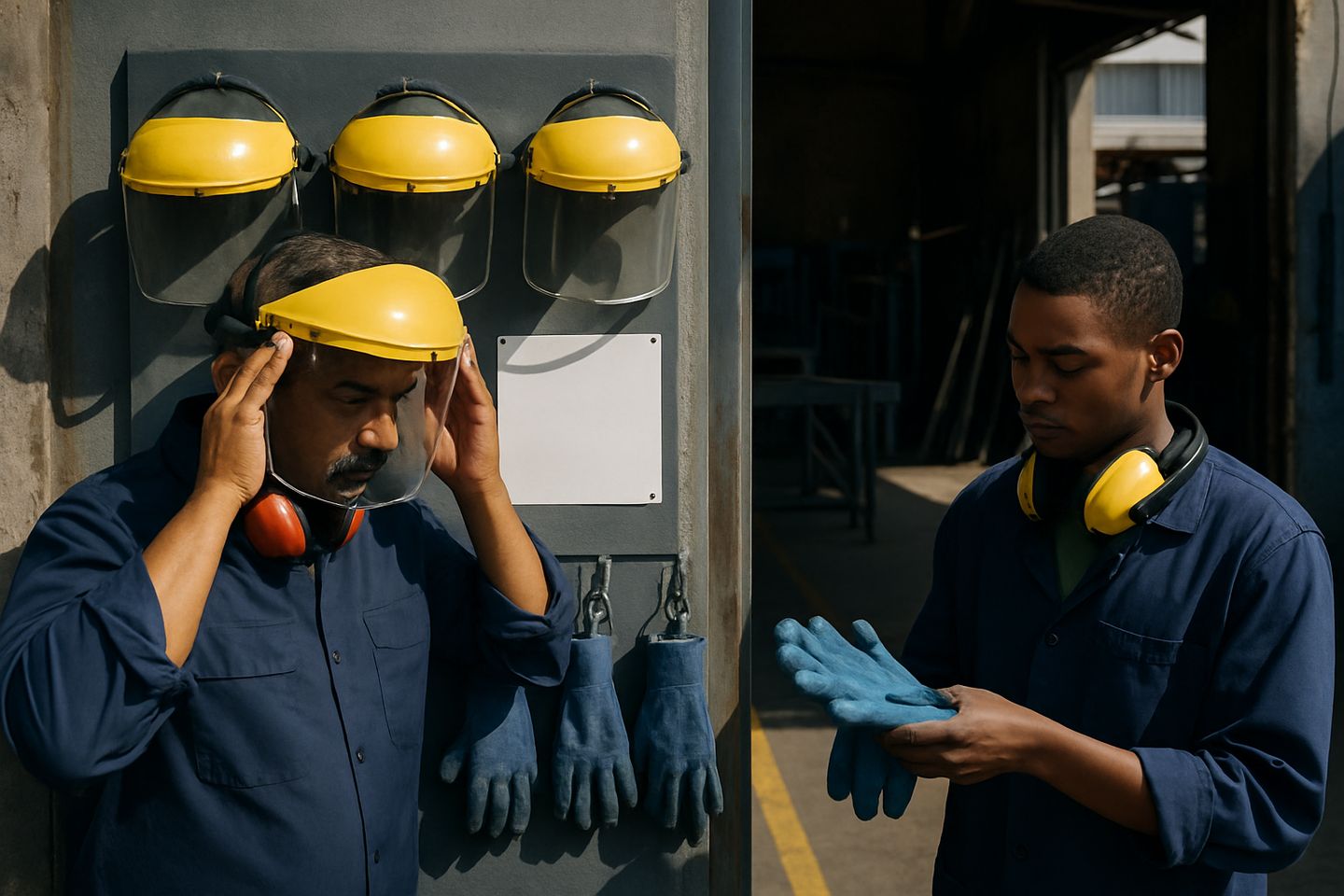 PPE bay-gate poster